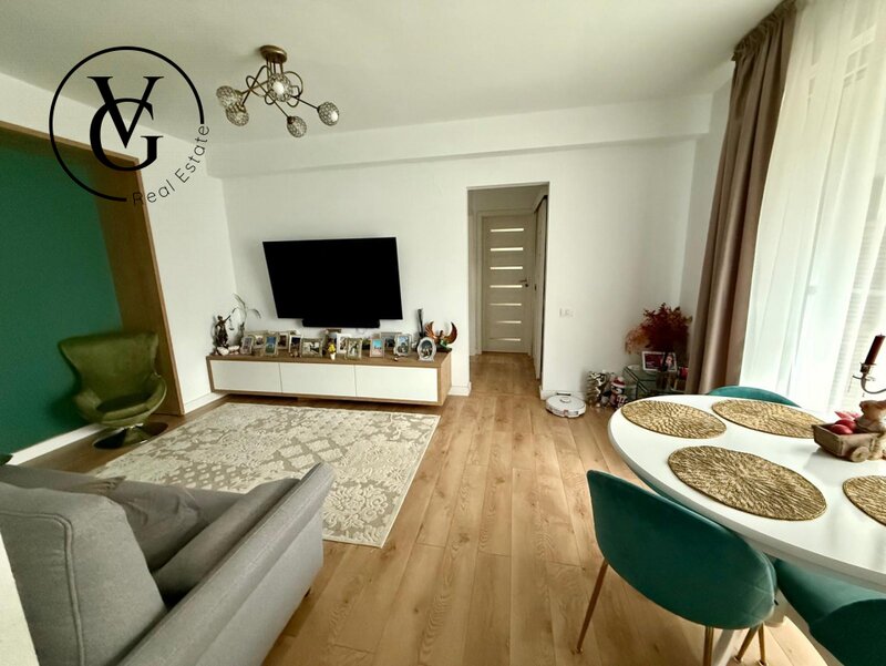 Jiului, apartament 3 camere complet mobilat modern si curte.